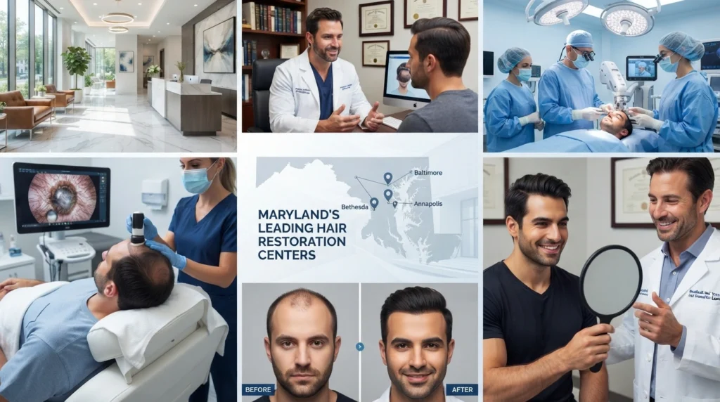 Best hair transplant clinics in Maryland featuring advanced hair restoration facilities