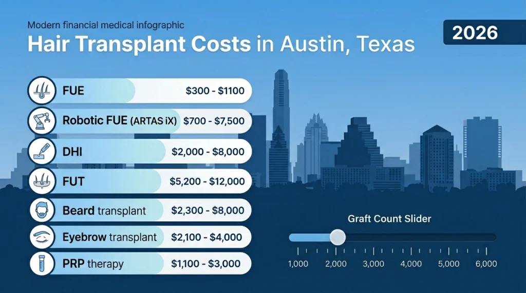 Hair Transplant Actually Costs in Austin TX 2026