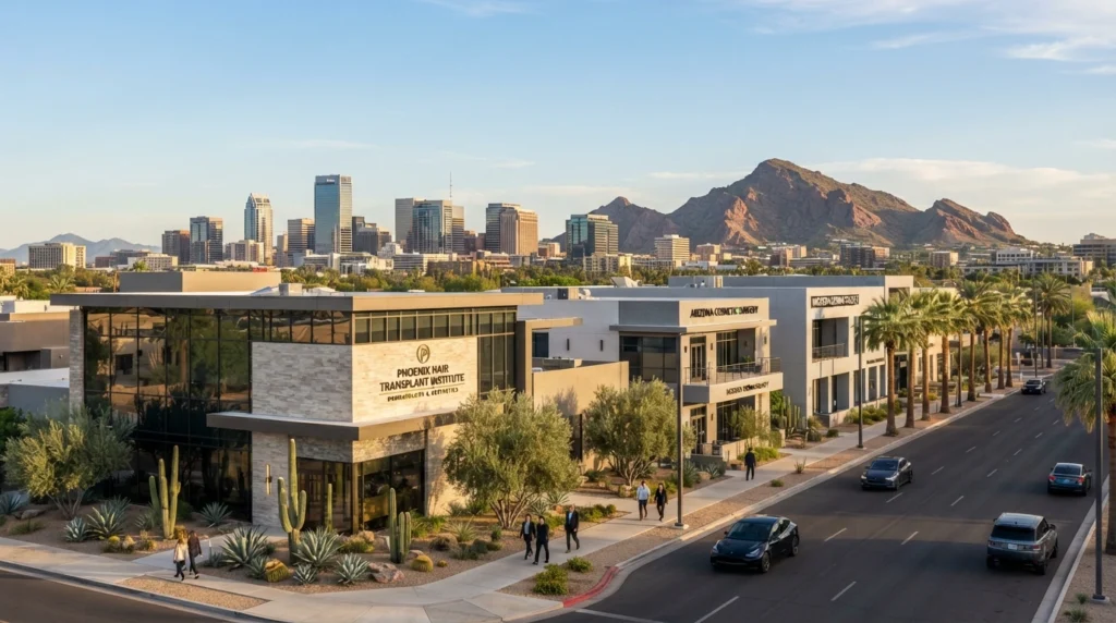 Premium hair transplant clinics in Phoenix Arizona offering FUE and FUT procedures