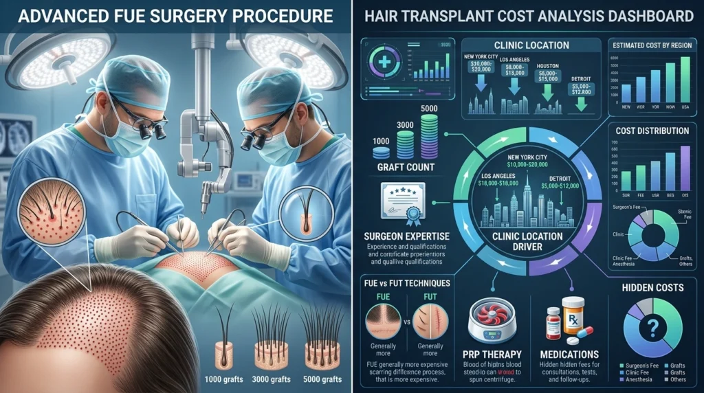 What Affects Hair Transplant Expenses in the USA