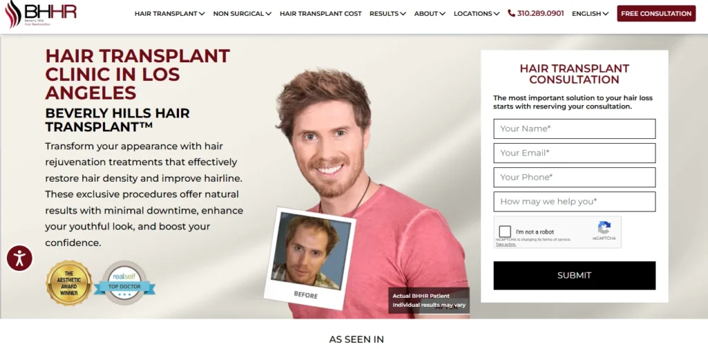 Beverly Hills Hair Restoration (Beverly Hills) - Dr. John Kahen