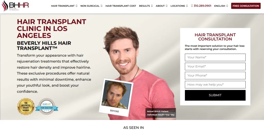 Beverly Hills Hair Restoration (Dr. John Kahen) Beverly Hills, CA