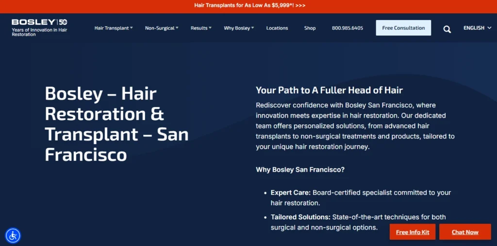 Bosley Hair Restoration & Transplant