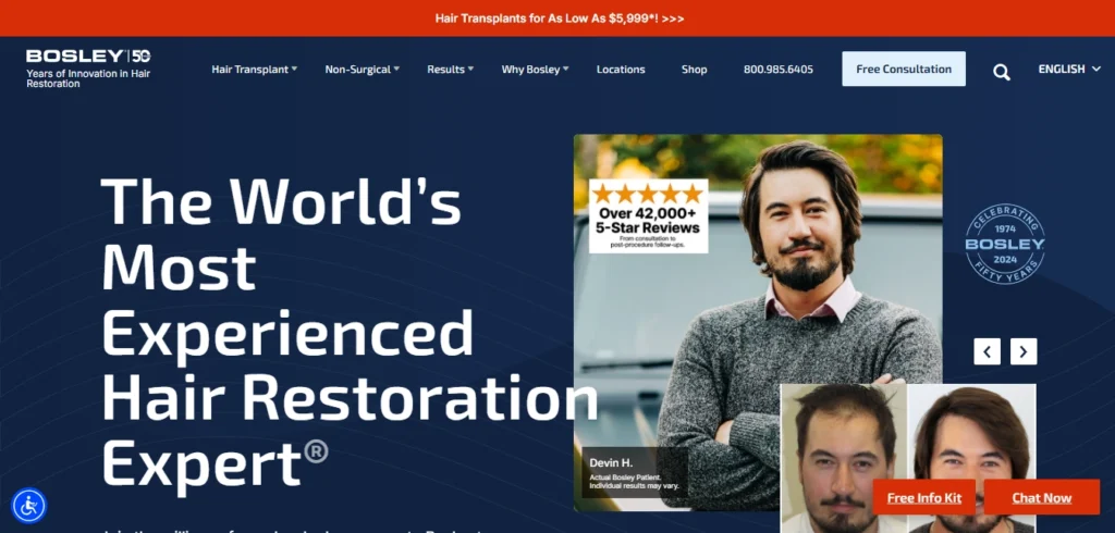 Bosley Hair Restoration & Transplant