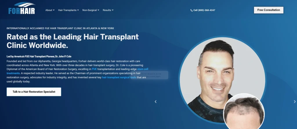 Cole Hair Transplant Group / For Hair Atlanta, GA