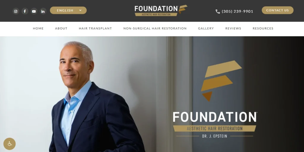 Foundation Aesthetic Hair Restoration (Dr. Jeffrey Epstein) Miami, FL