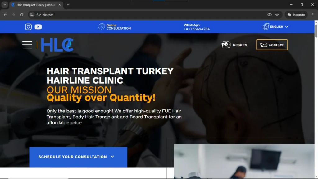 HLC Clinic, Hair Transplant Turkey