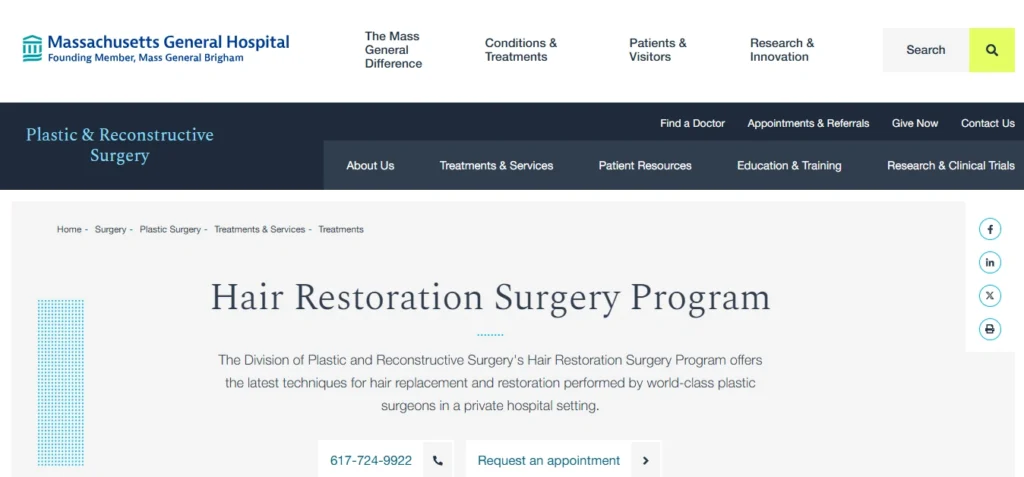 MGH Hair Restoration Surgery Program