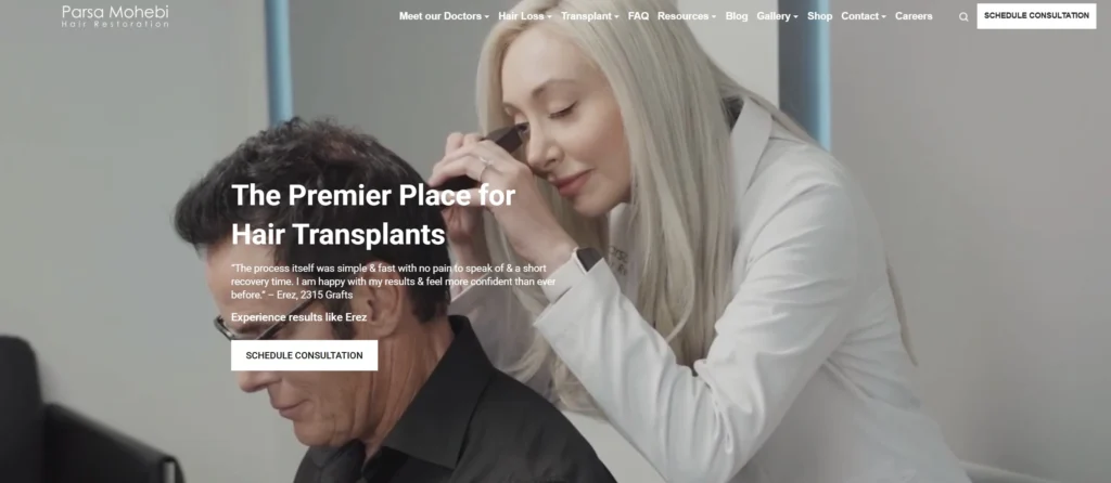 Parsa Mohebi Hair Restoration Los Angeles, CA