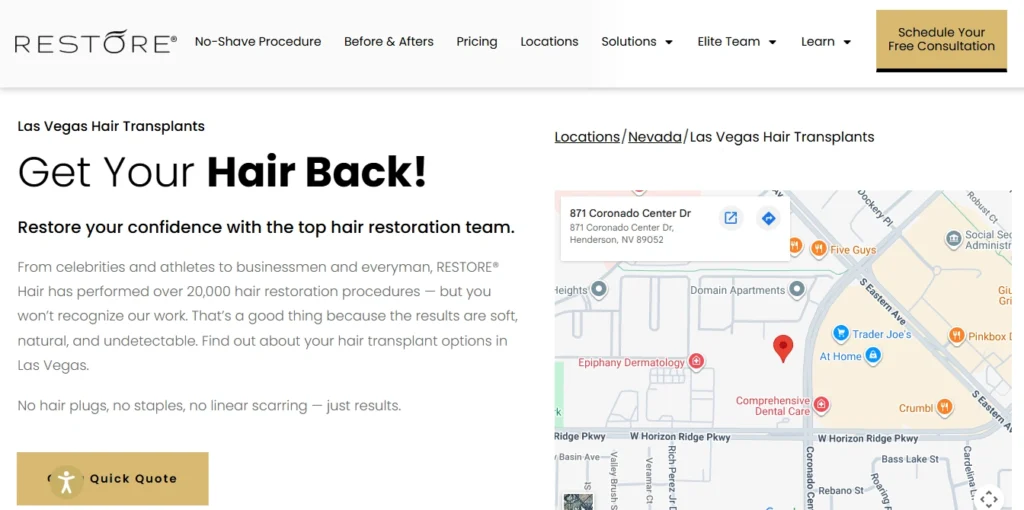 Restore Hair Las Vegas