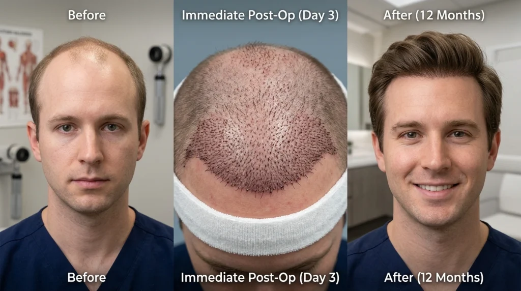 DHI vs FUE hair transplant