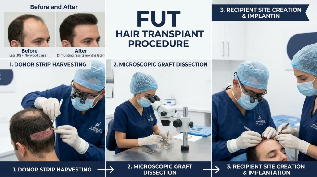 FUT Hair Transplant Procedure Step by Step
