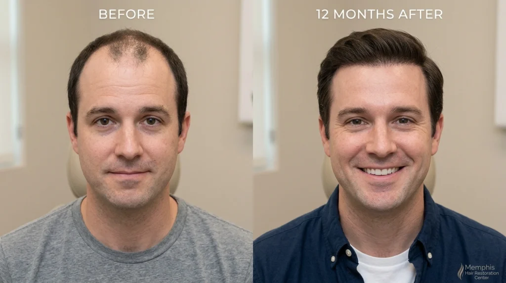 Hair Transplant Before and After Memphis TN