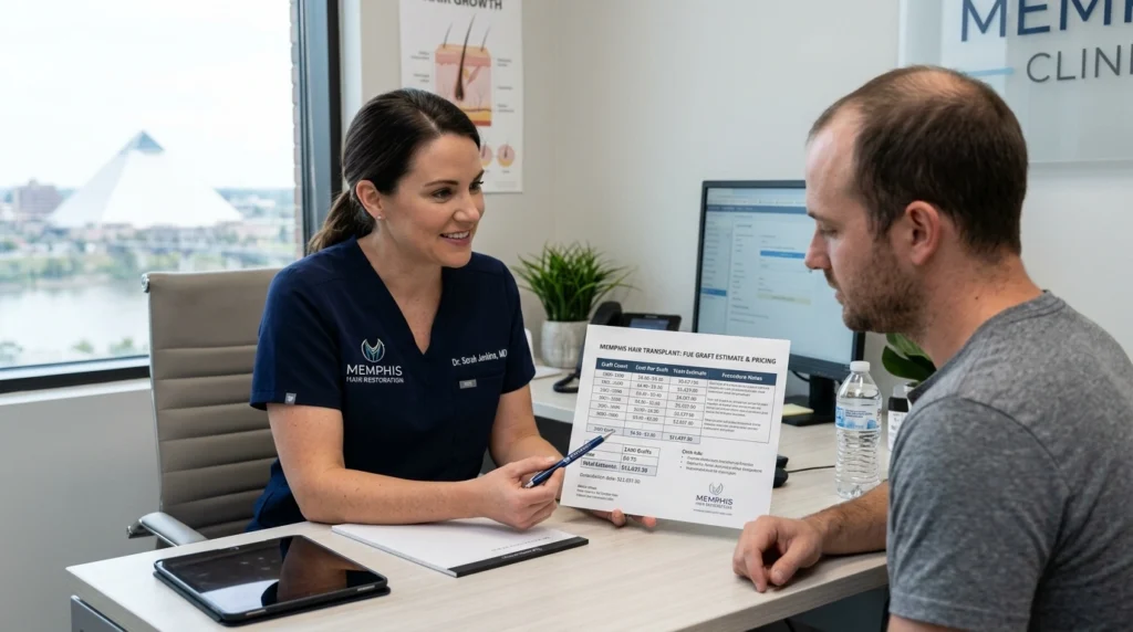 Hair Transplant Cost Memphis TN 2026 Full Breakdown