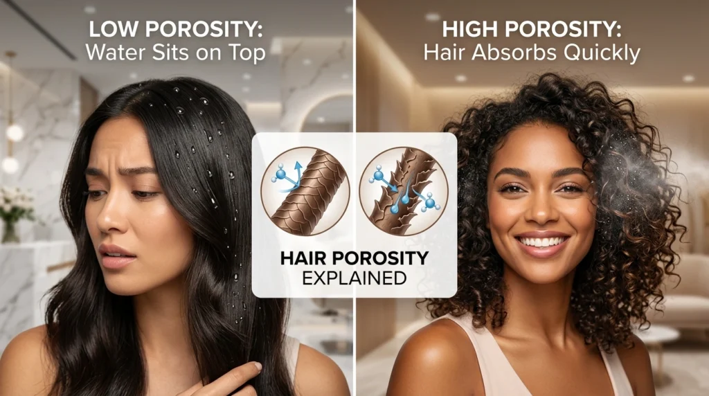 High vs Low Porosity Hair