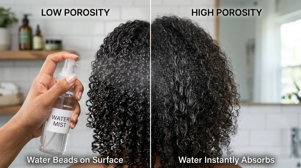 High vs Low Porosity Hair for Curly and 4C Hair