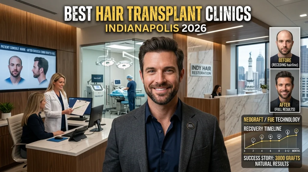 List of Top 5 Hair Transplant Clinics in Indianapolis USA 2026