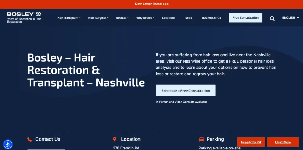 Bosley Hair Restoration Nashville