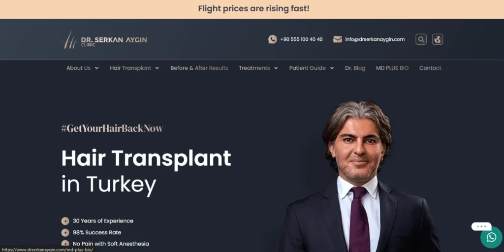Dr. Serkan Aygin Clinic Istanbul, Turkey