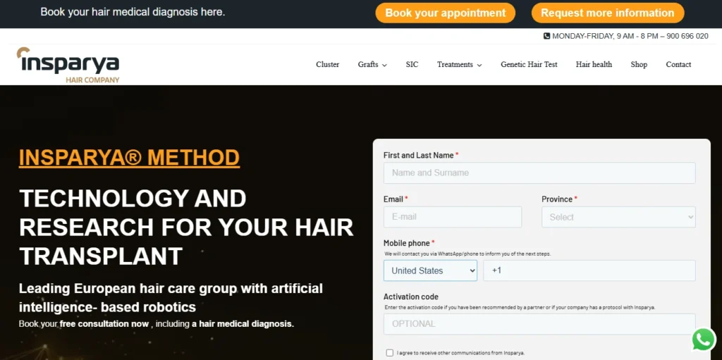 Insparya Hair Clinic Madrid, Spain
