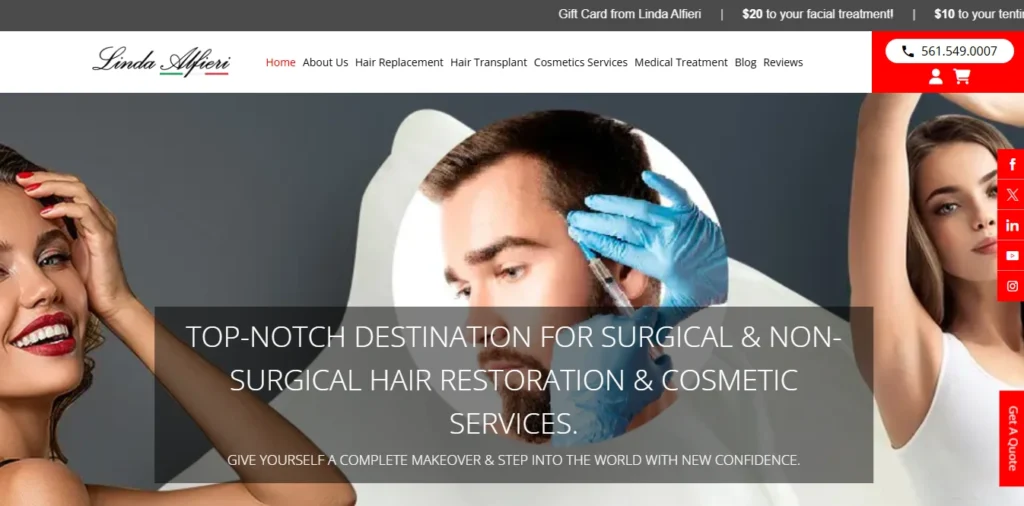 Linda Alfieri Hair Transplant & Hair Restoration Cosmetic Center