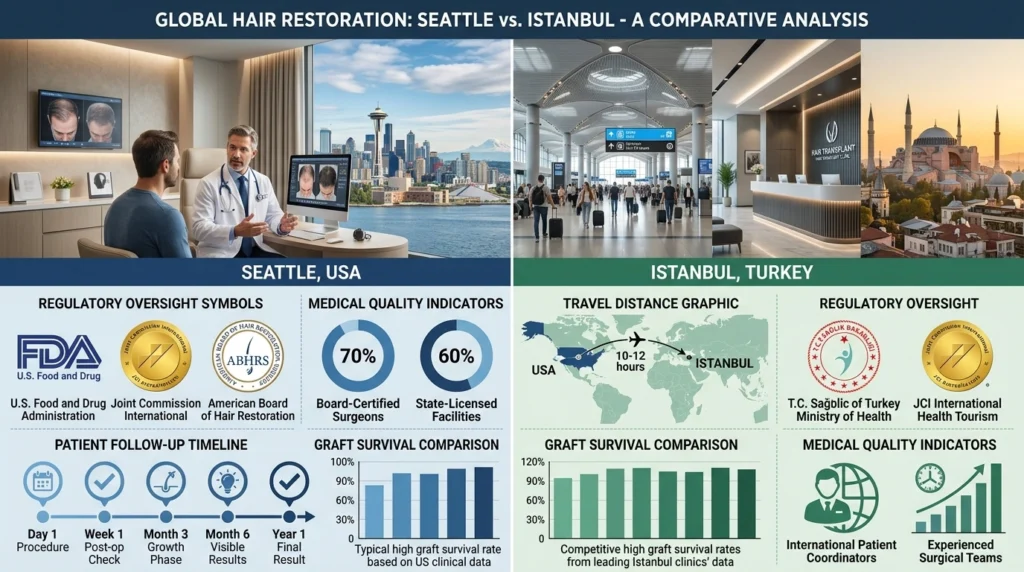 Hair Transplant in America vs Turkey The Real Comparison Seattle Patients Need