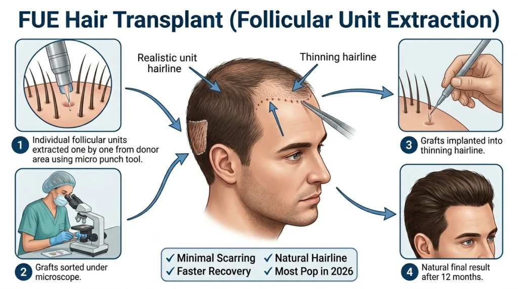 FUE Follicular Unit Extraction