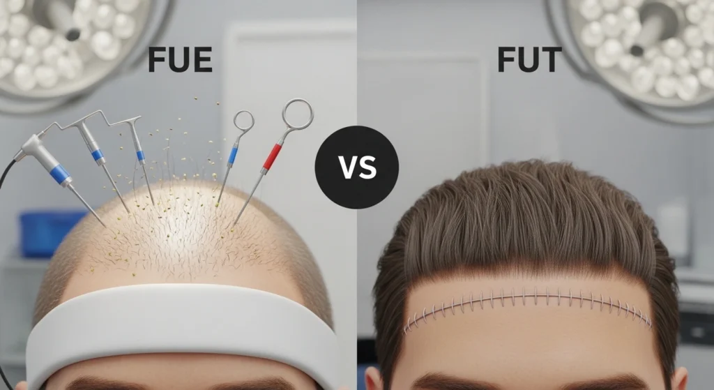FUE vs FUT hair transplant in virginia