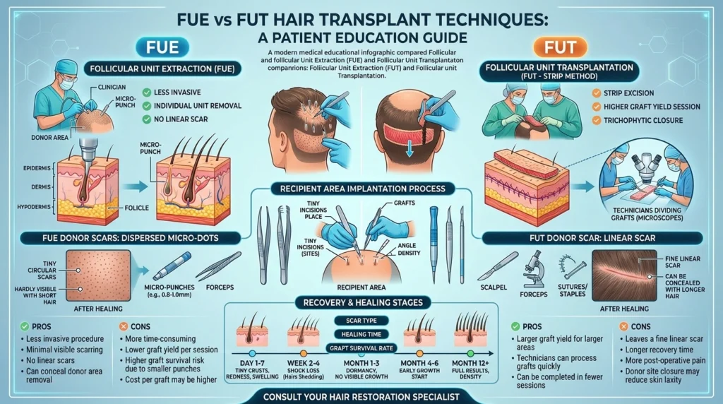 FUE vs FUT Hair Transplant