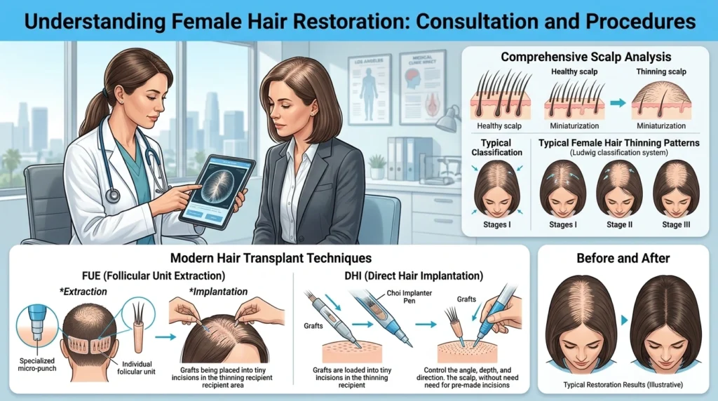 Female Hair Transplant Los Angeles