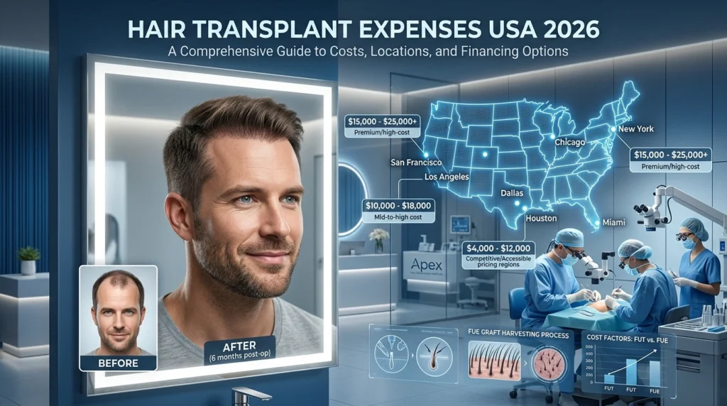 Hair Transplant Expenses USA 2026