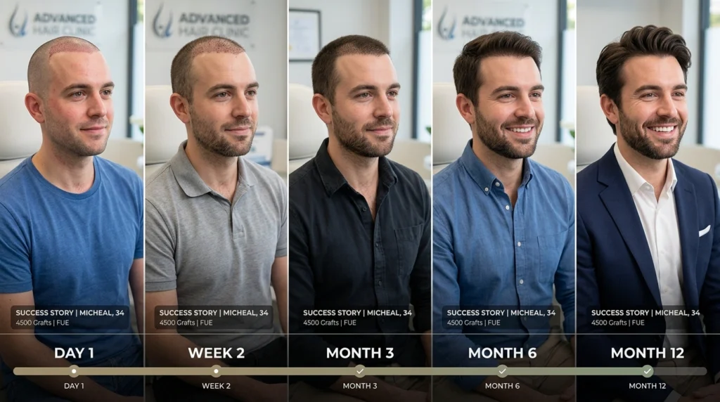 Hair Transplant Recovery Week-by-Week Reality