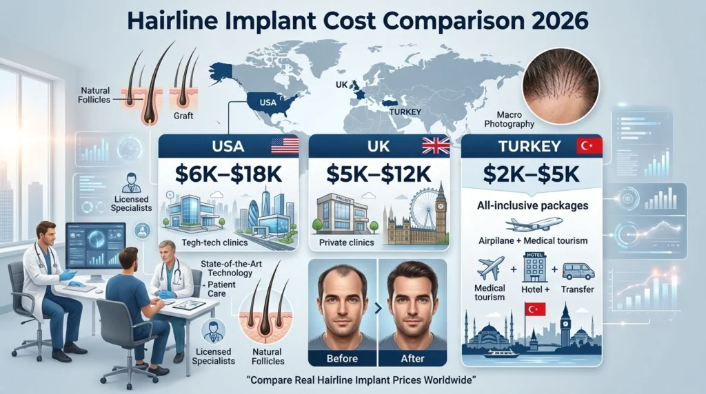Hairline Implant Cost Comparison 2026
