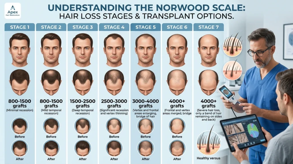 How Many Hair Grafts Do You Need Michigan Hair Loss Calculator Guide