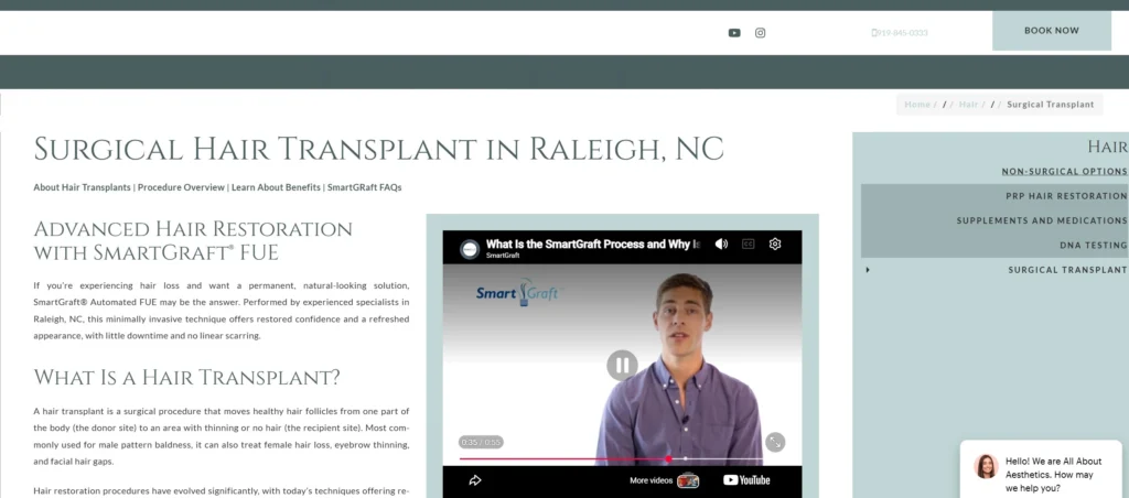 All About Aesthetics SmartGraft Specialist