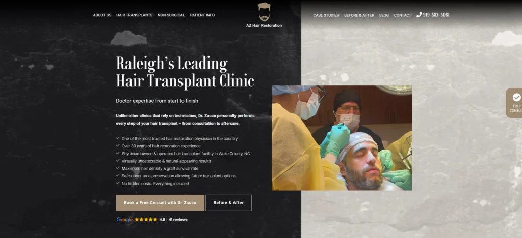 AZ Hair Restoration #1 for Physician-Led Care
