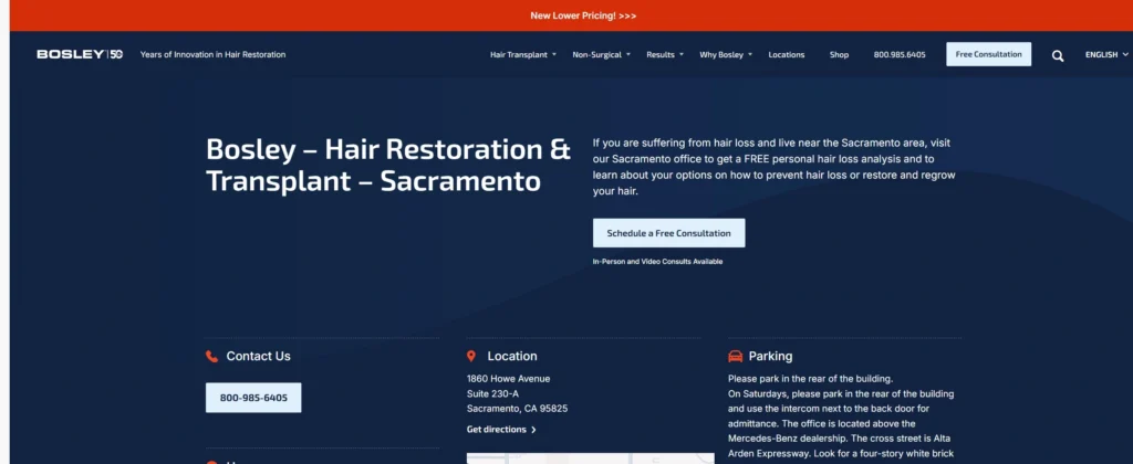 Bosley Hair Restoration - Sacramento