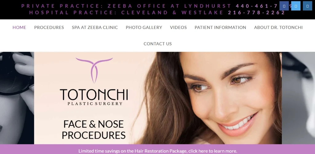 Totonchi Plastic Surgery Facial