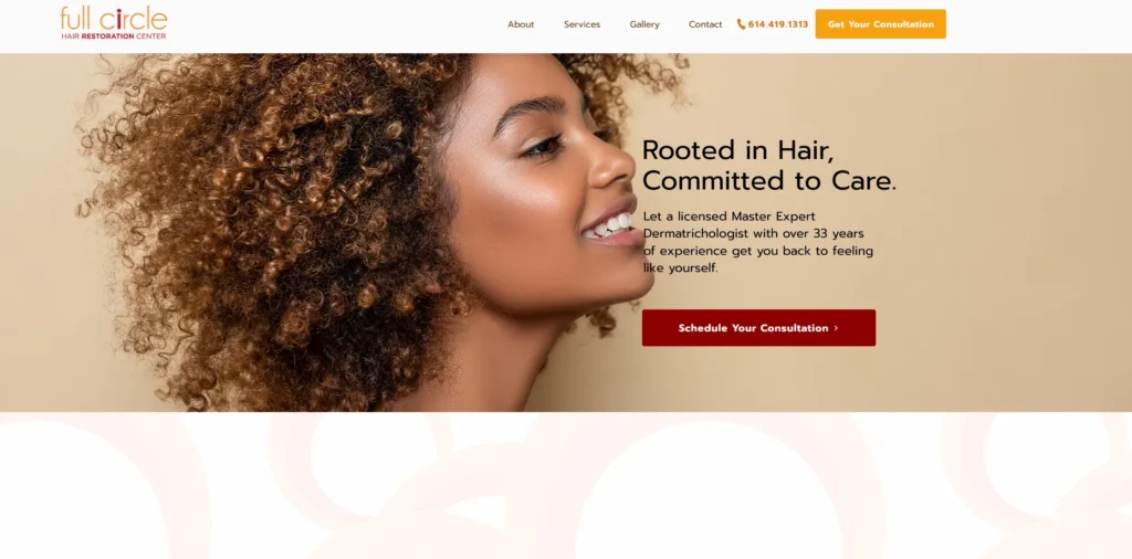 Full Circle Hair Restoration Center Columbus Best for Comprehensive Patient Support