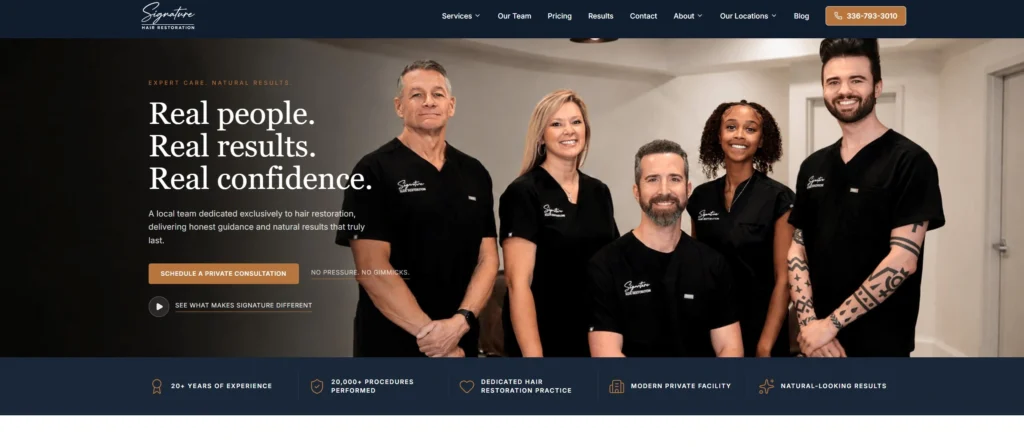 Signature Hair Restoration #1 for Advanced FUE