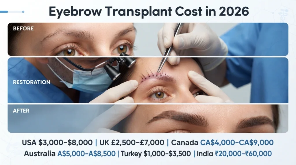 eyebrow hair transplant cost
