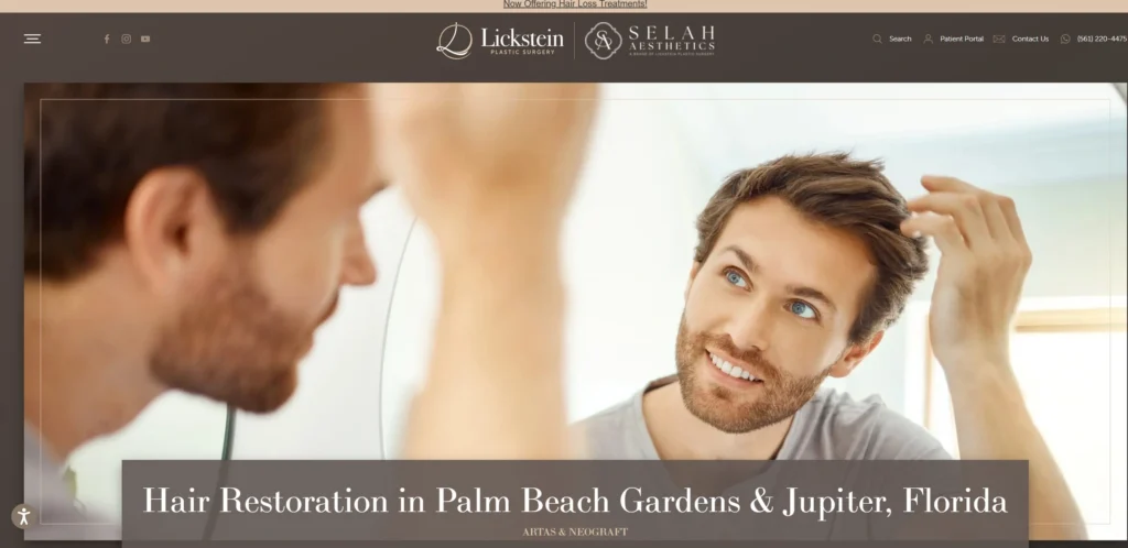 Lickstein Plastic Surgery ARTAS Robotic & NeoGraft WPB